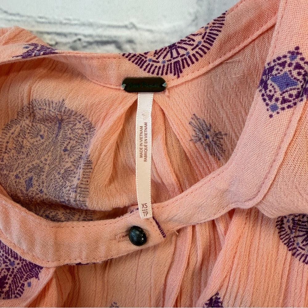 ✅ Free People Tree Swing Tunic Sleeveless Dress size XS - Picture 9 of 12